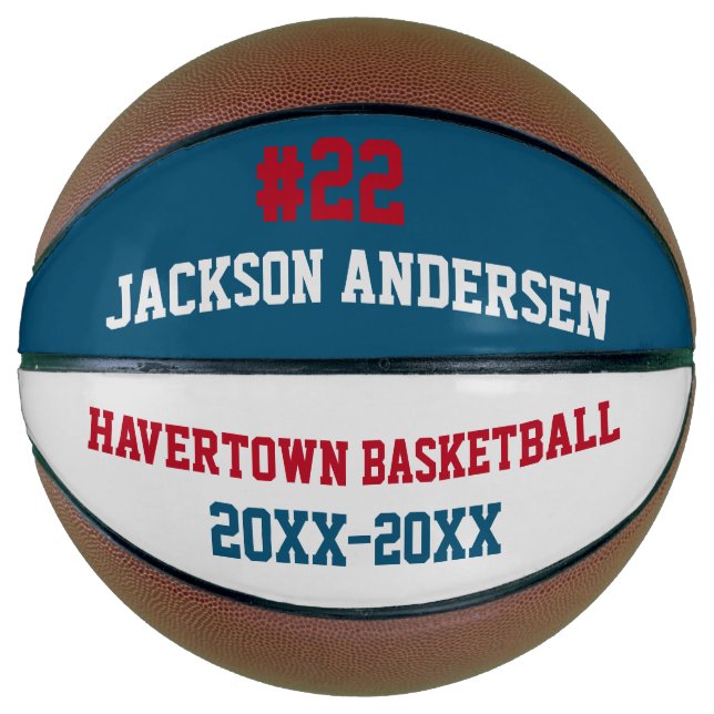 Custom Name Team and Number | Basketball (Front)