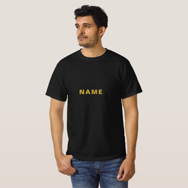 Custom Name Tee in Black Perfect for Any Occasion (Front Full)