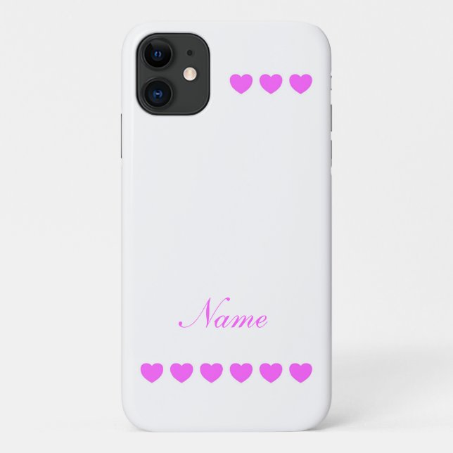 Custom Name Template Case-Mate iPhone Case (Back)