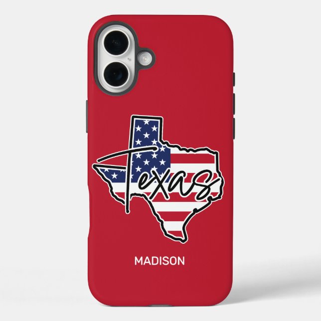 Custom Name Texas Case-Mate iPhone Case (Back)