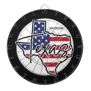 Custom Name Texas Dartboard