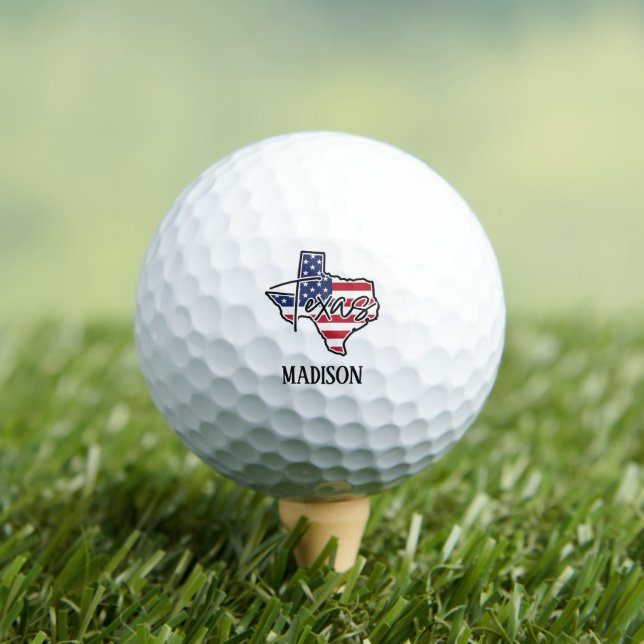 Custom Name Texas Golf Balls (Insitu Tee)