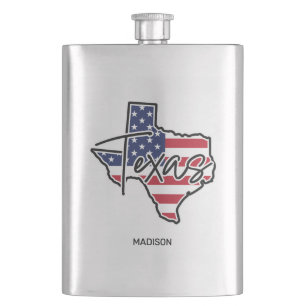 Custom Name Texas Hip Flask