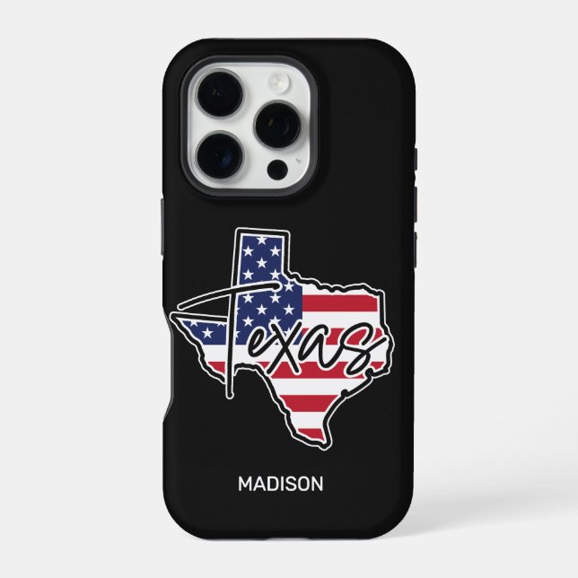 Custom Name Texas iPhone Case (Back)