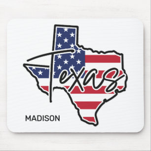 Custom Name Texas Mouse Pad