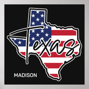 Custom Name Texas Poster