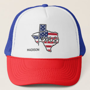 Custom Name Texas Trucker Hat