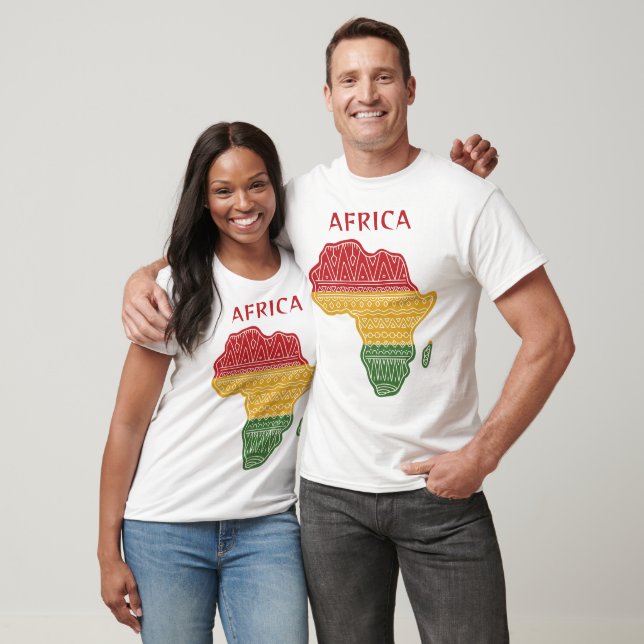 Custom Name & Text Africa T-Shirt (Unisex)