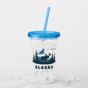 Custom Name & Text ALASKA Acrylic Tumbler