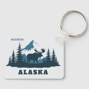 Custom Name & Text ALASKA Key Ring