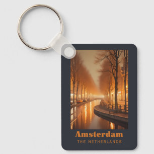 Custom Name / Text Amsterdam Key Ring