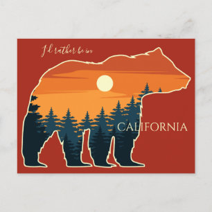 Custom name & text Bear Forest Postcard