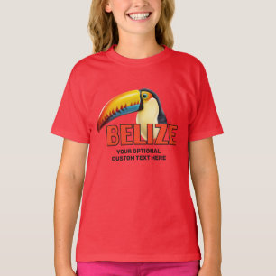 Custom Name & Text BELIZE Toucan T-Shirt