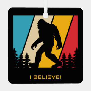 Custom Name / Text Bigfoot Metal Tree Decoration