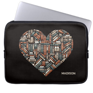 Custom Name / Text Book Lover's Laptop Sleeve