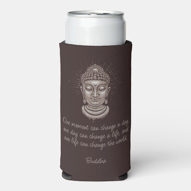 Custom Name & Text Buddha Quotes Seltzer Can Cooler (Seltzer Front)