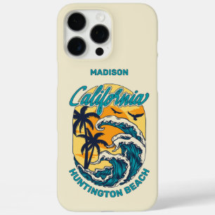 Custom Name / Text California Surfing iPhone 16 Pro Max Case