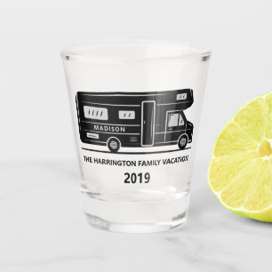 Custom name & text Camper Van shot glass
