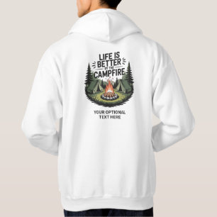 Custom Name & Text Camping Hoodie