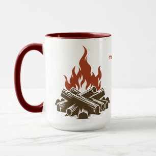Custom Name & Text Camping Mug