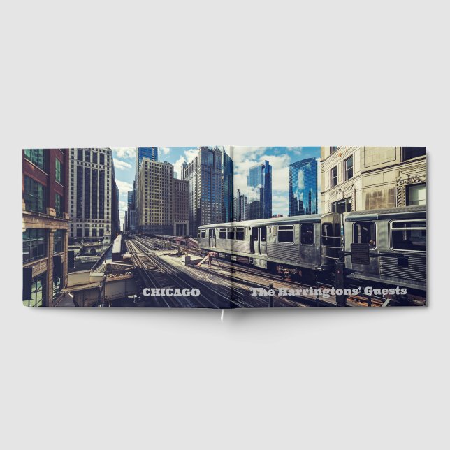 Custom Name / Text Chicago Guest Book (Full)