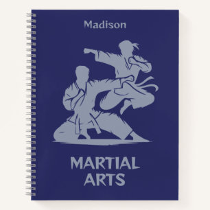 Custom Name, Text & Color Martial Arts Notebook