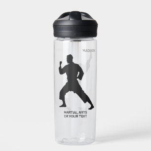Custom Name, Text & Color Martial Arts Water Bottle