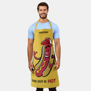 Custom Name, Text & Colour Hot Dog Apron