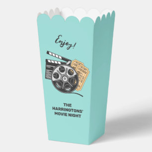 Custom Name / Text & Colour Movie Favour Box