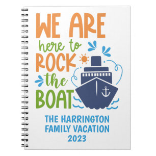 Custom Name / Text Cruise Notebook