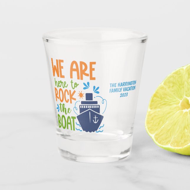 Custom Name / Text Cruise Shot Glass (Front)