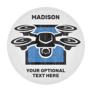 Custom Name & Text Drone Cutting Board