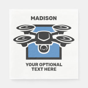 Custom Name & Text Drone Napkin