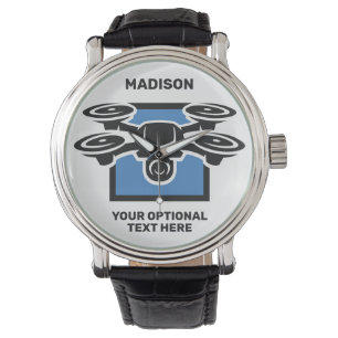 Custom Name & Text Drone Watch