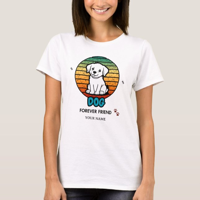 Custom Name & Text Editable T-Shirt – Personalised (Front)