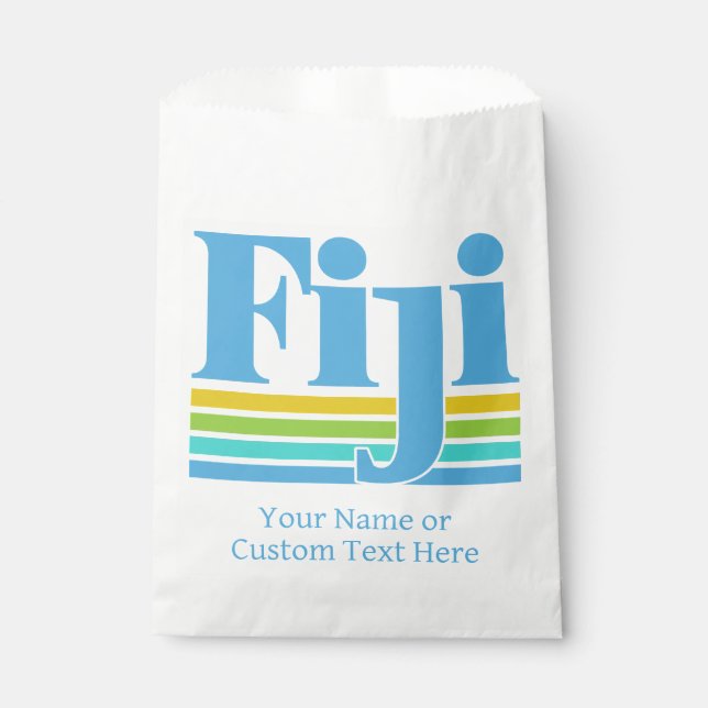 Custom Name / Text Fiji Favour Bag (Front)