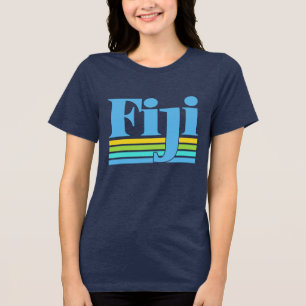 Custom Name / Text Fiji Tri-Blend Shirt
