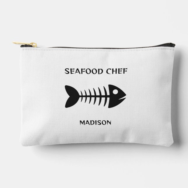 Custom Name & Text Fish Accessory Pouch (Front)