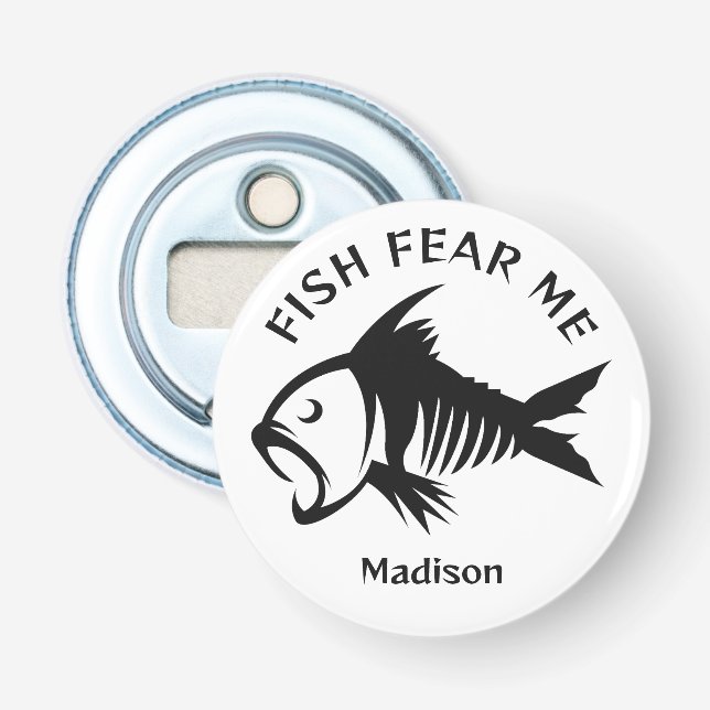 Custom Name & Text Fish Bottle Opener (Front)