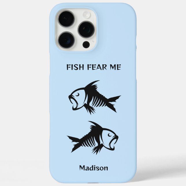 Custom Name & Text Fish Case-Mate iPhone Case (Back)