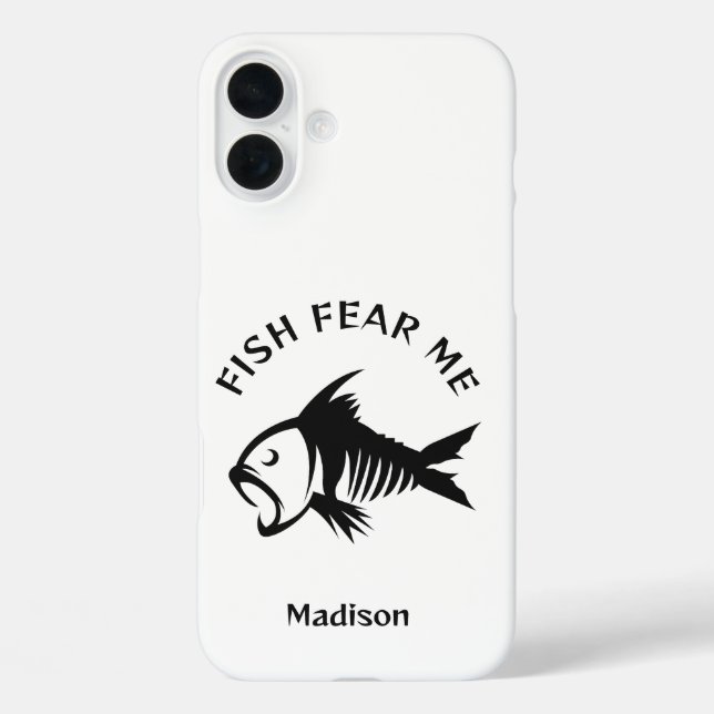 Custom Name & Text Fish Case-Mate iPhone Case (Back)