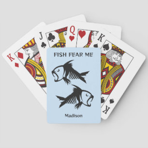 Custom Name & Text Fish Playing Cards