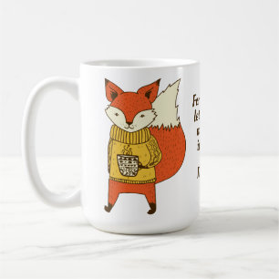Custom name & text Fox Sake mugs