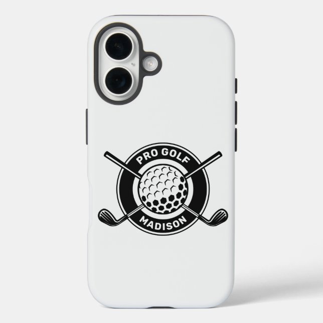 Custom Name & Text Golf Case-Mate iPhone Case (Back)