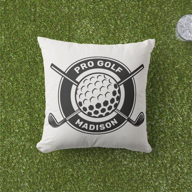 Custom Name & Text Golf Cushion (Grass)
