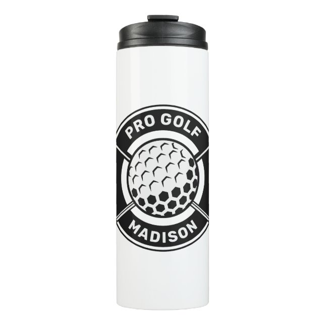 Custom Name & Text Golf Thermal Tumbler (Front)
