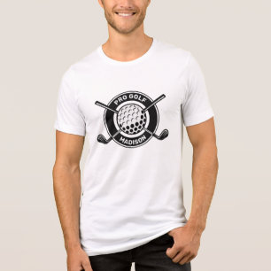 Custom Name & Text Golf Tri-Blend Shirt