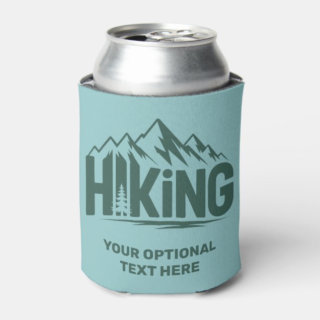 Custom Name & Text Hiking Can Cooler (Can Front)