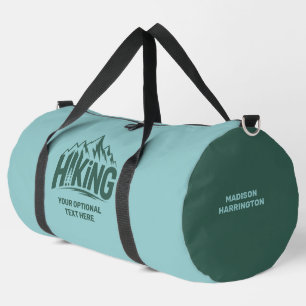 Custom Name & Text Hiking Duffle Bag