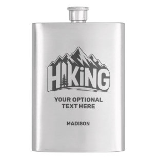 Custom Name & Text Hiking Hip Flask